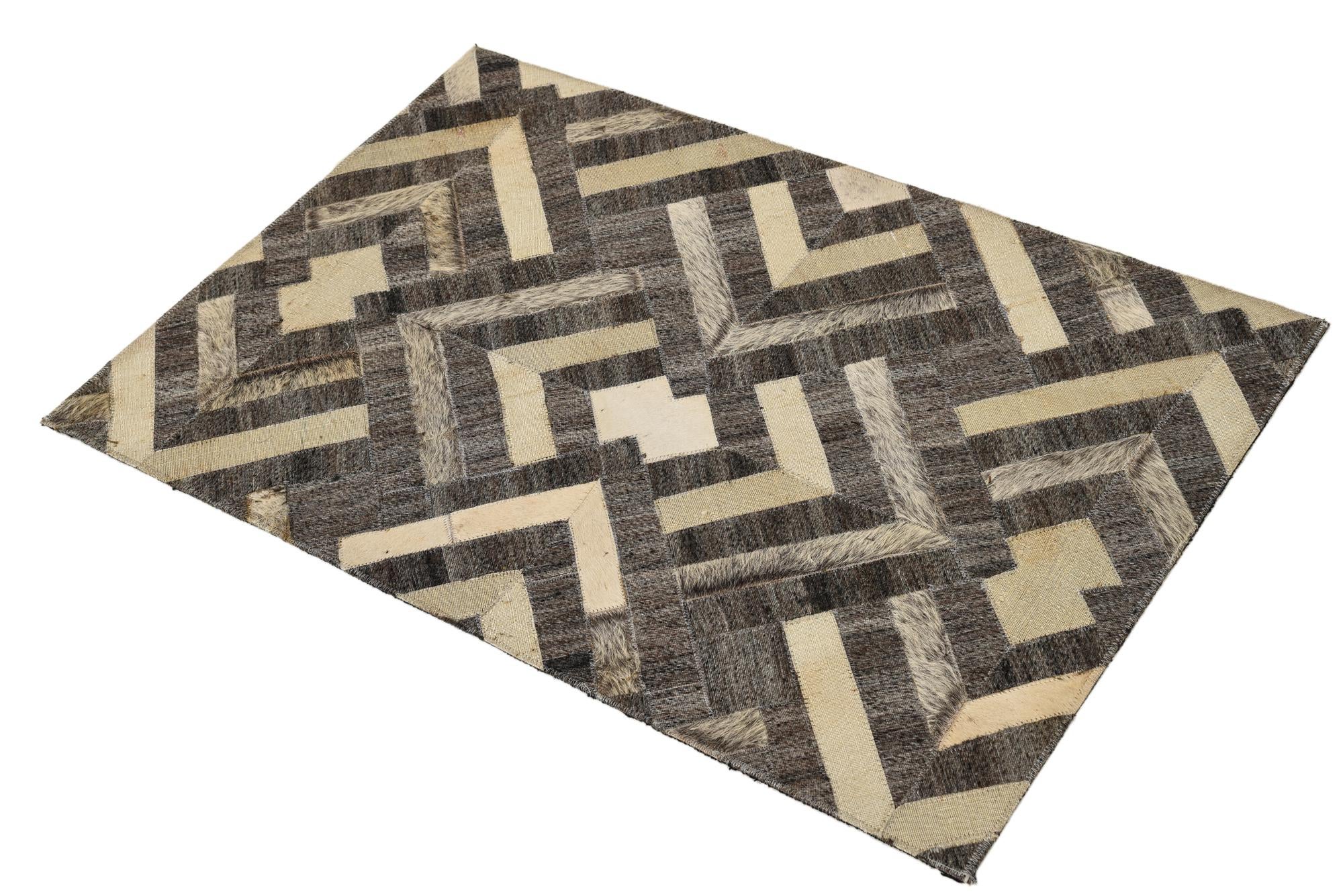 2' 1 x 3' 1 Cowhide Rug