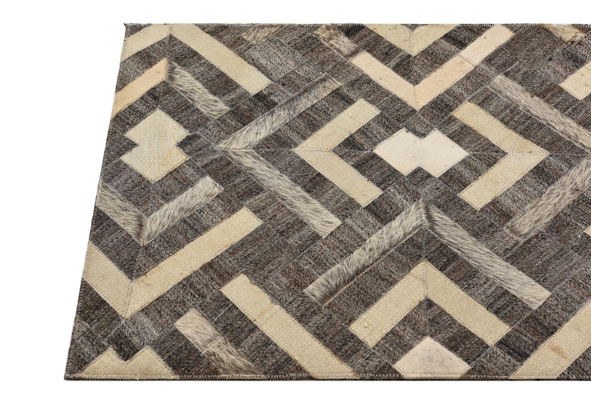 2' 1 x 3' 1 Cowhide Rug