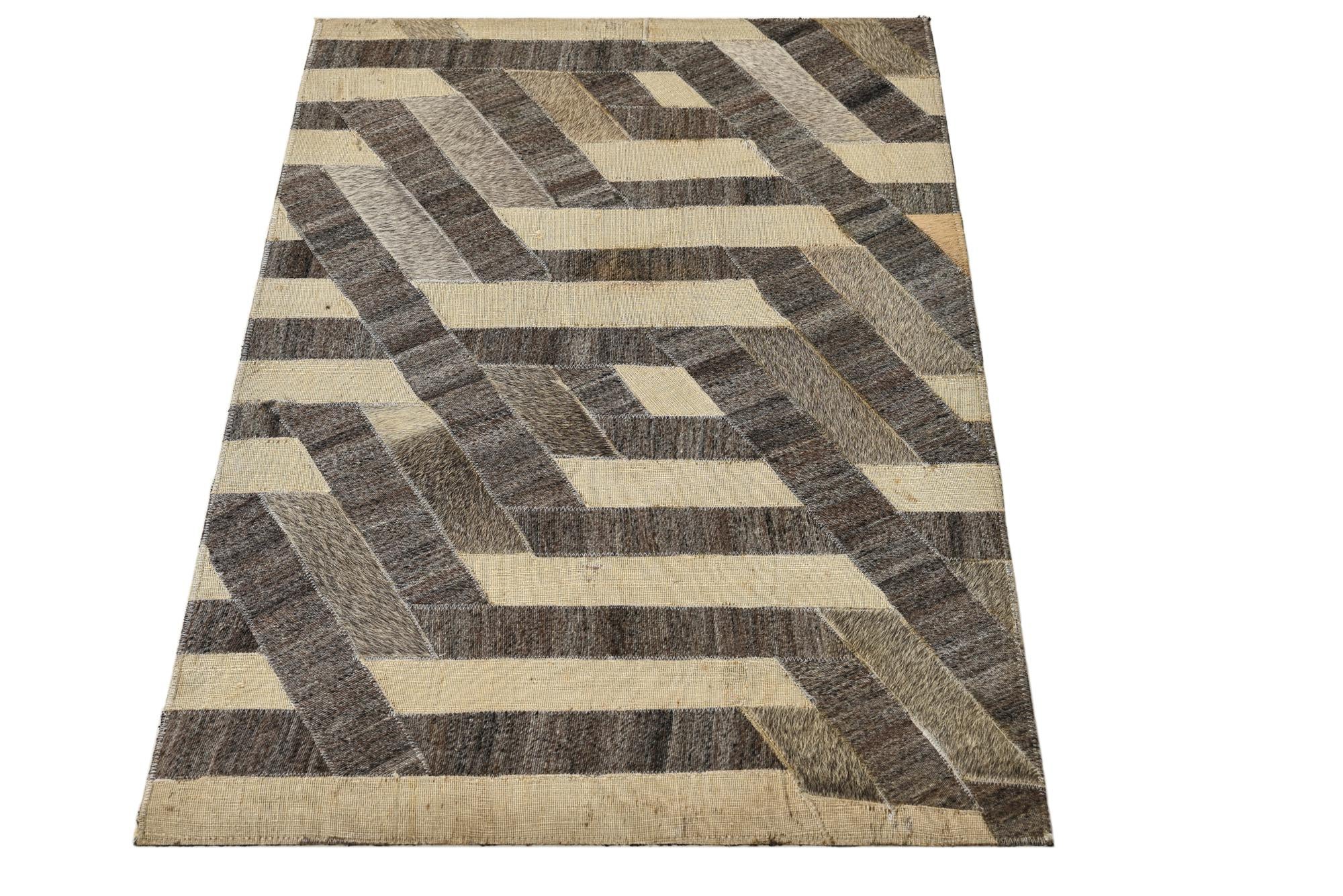 2' 1 x 3' 3 Cowhide Rug