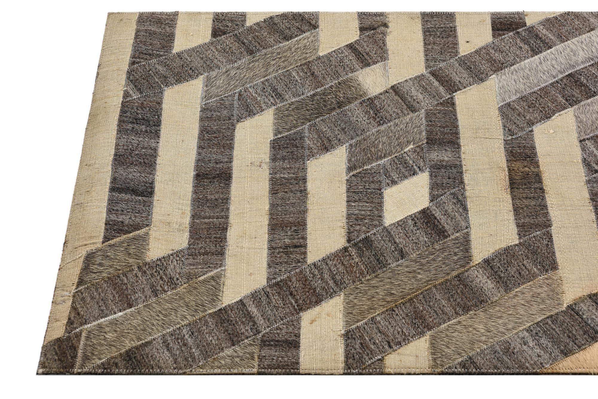 2' 1 x 3' 3 Cowhide Rug