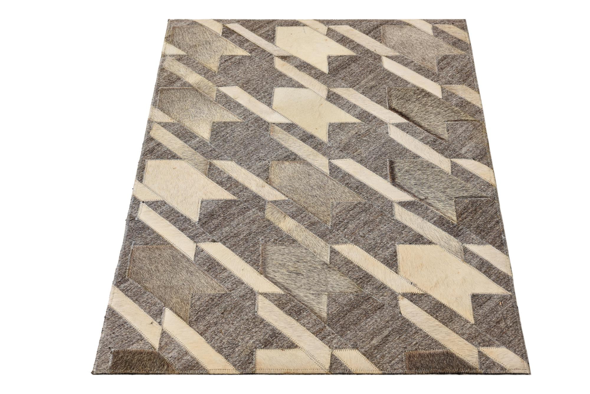 2' 1 x 3' 2 Cowhide Rug