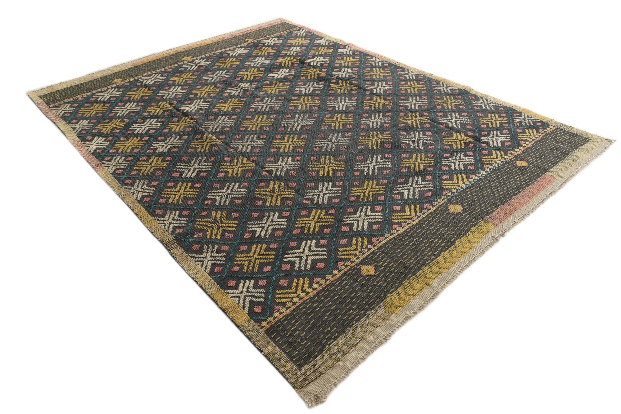 8' x 10' 8 Hand Knotted Darya Wool Rug