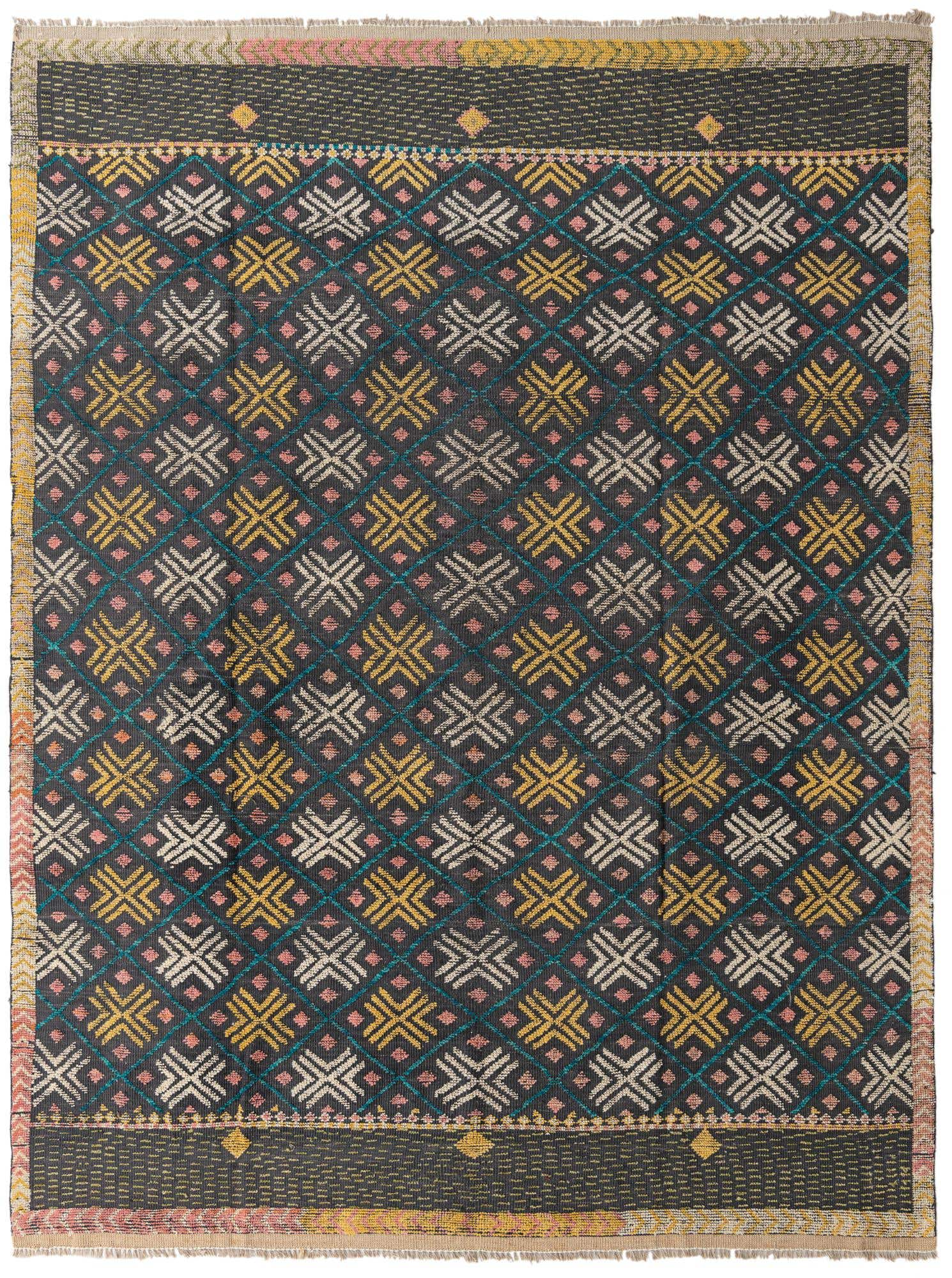 8' x 10' 8 Hand Knotted Darya Wool Rug