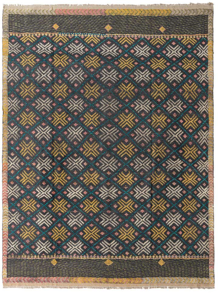 8' x 10' 8 Hand Knotted Darya Wool Rug