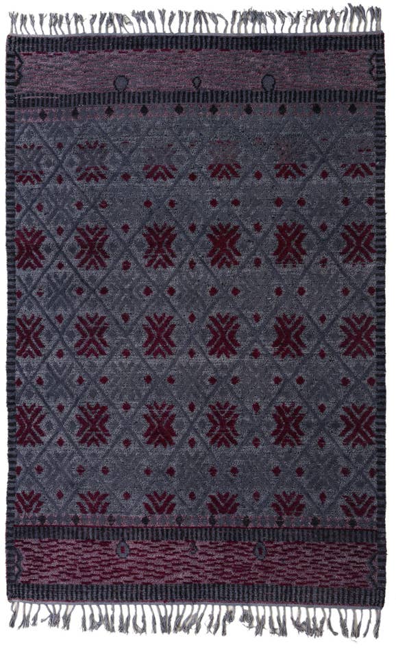 Detail image of 6' 6 x 9' 10 Hand Knotted Darya Wool Rug
