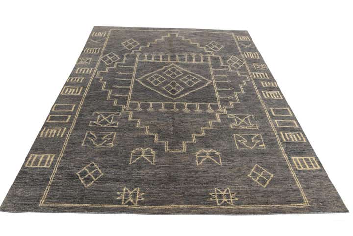 6' 8 x 9' 6 Hand Knotted Darya Wool Rug
