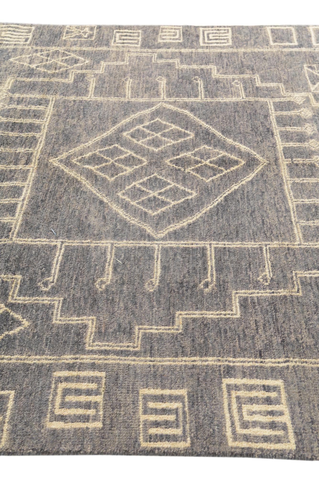 6' 8 x 9' 6 Hand Knotted Darya Wool Rug