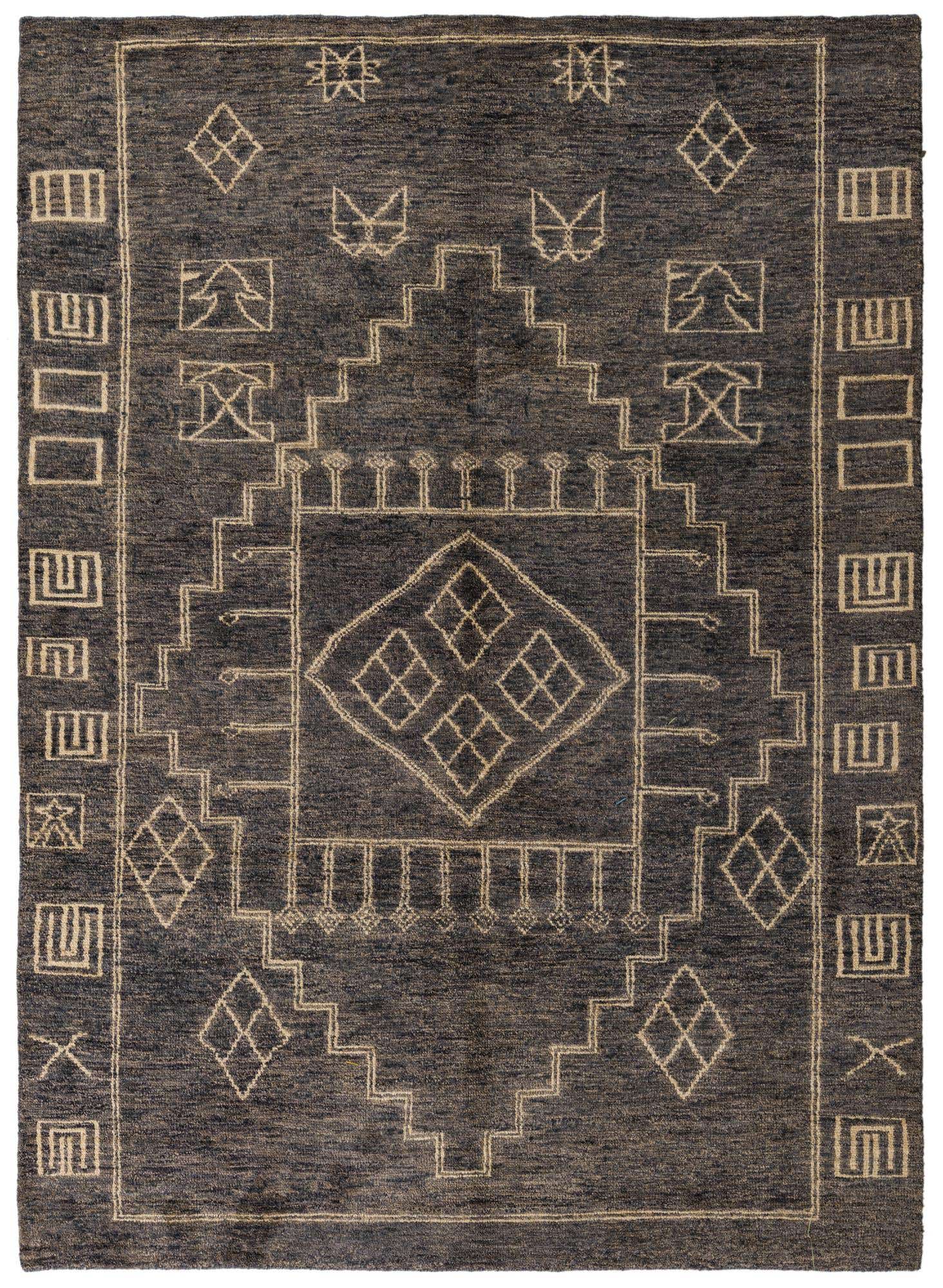 6' 8 x 9' 6 Hand Knotted Darya Wool Rug