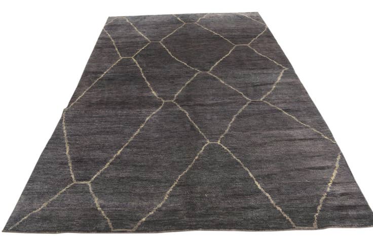 Detail image of 6' 8 x 9' 10 Hand Knotted Darya Wool Rug