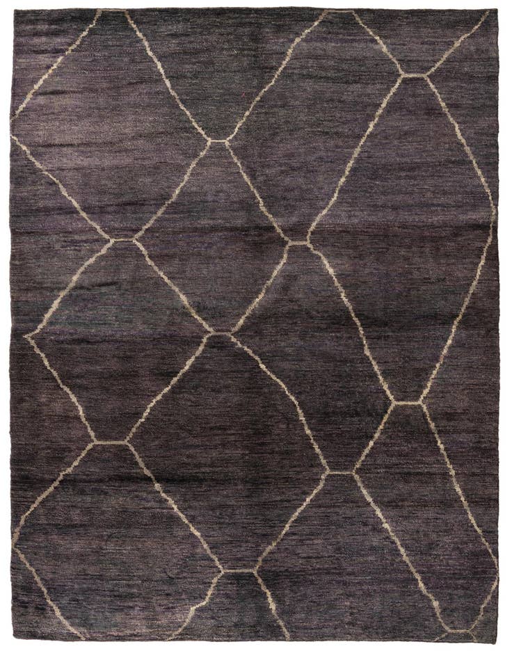 Detail image of 6' 8 x 9' 10 Hand Knotted Darya Wool Rug