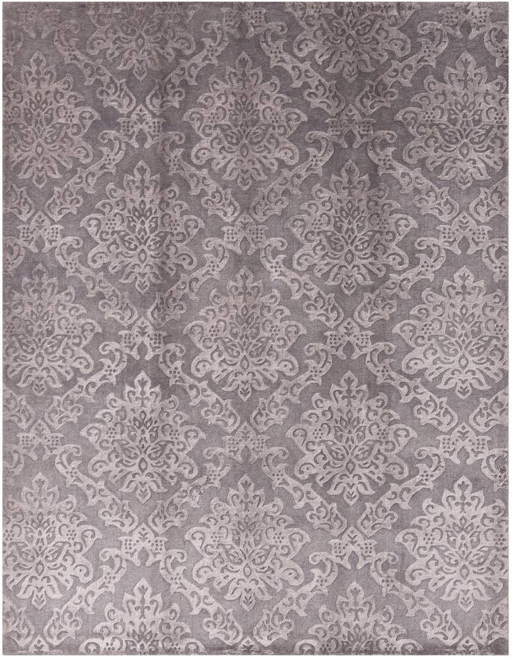 Detail image of 6' 9 x 9' 10 Hand Knotted Darya Wool Rug