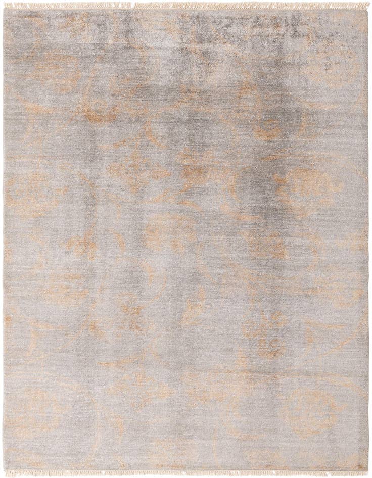 Detail image of 6' 3 x 9' 7 Hand Knotted Darya Wool Rug