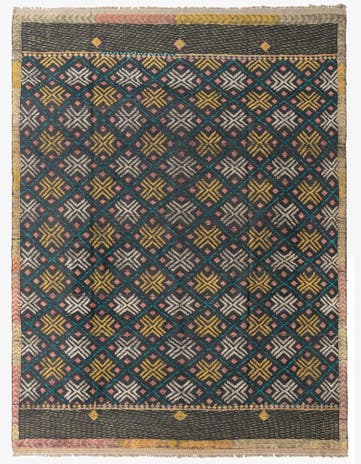 8' x 10' 8 Hand Knotted Darya Wool Rug