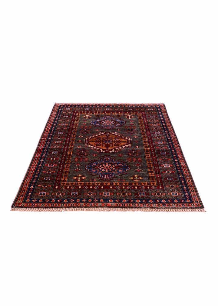 3' 5 x 5' Hand Knotted Kazak Rug