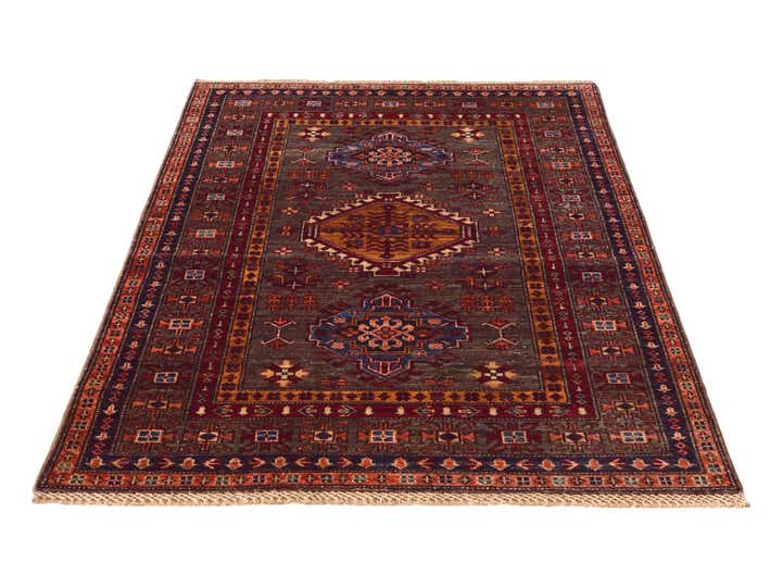 3' 5 x 5' Hand Knotted Kazak Rug