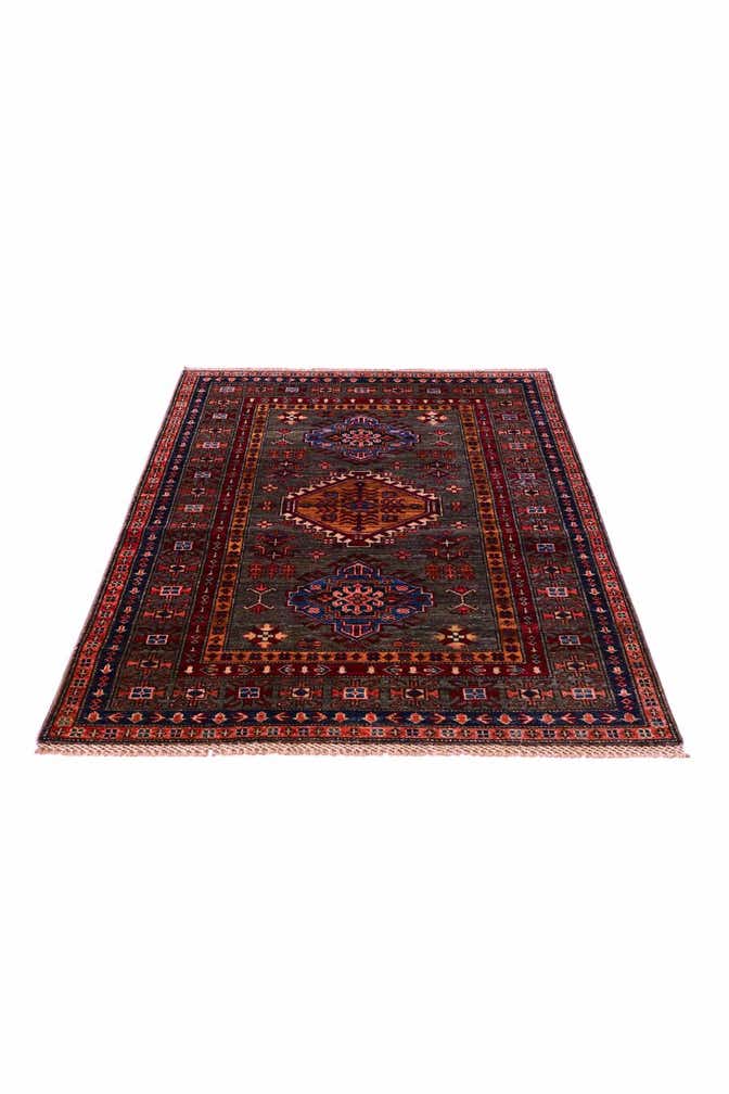3' 5 x 5' Hand Knotted Kazak Rug