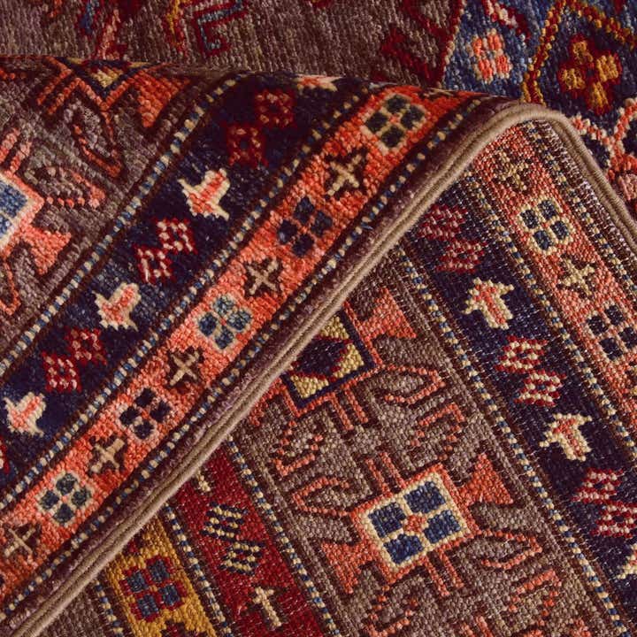 3' 5 x 5' Hand Knotted Kazak Rug