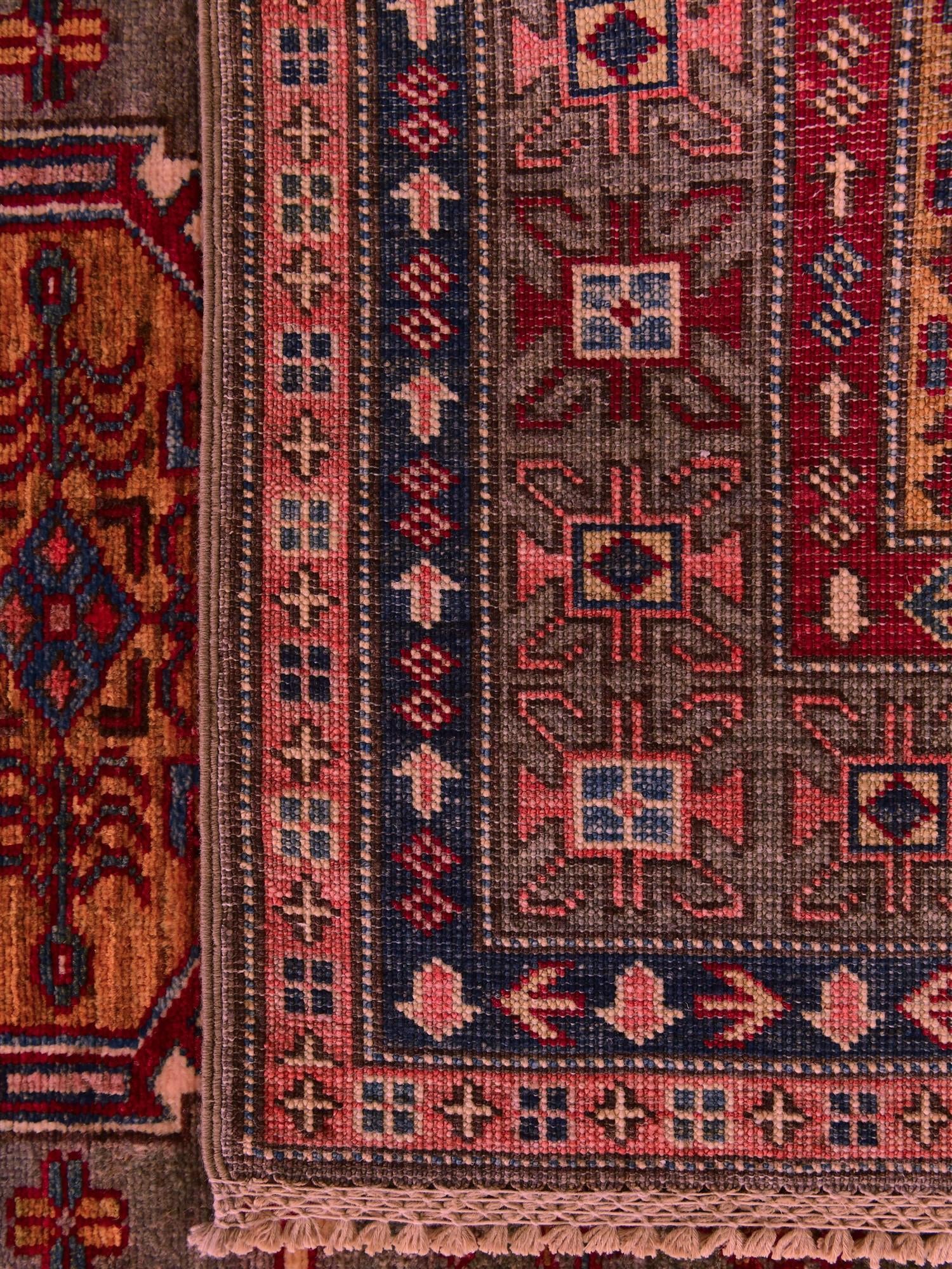Detail image 12 of 12: 3' 5 x 5' Hand Knotted Kazak Rug