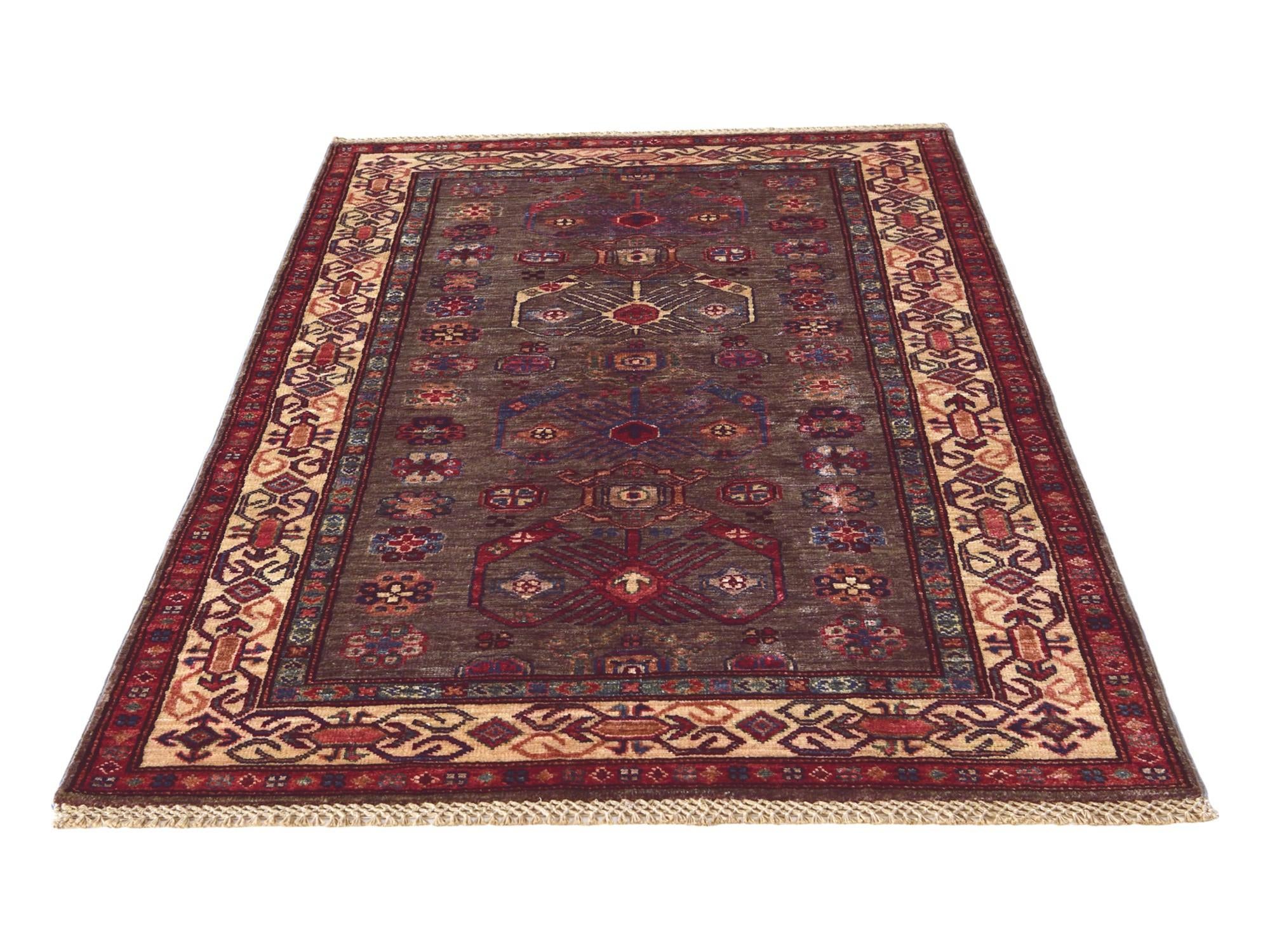 3' 2 x 5' Hand Knotted Kazak Rug