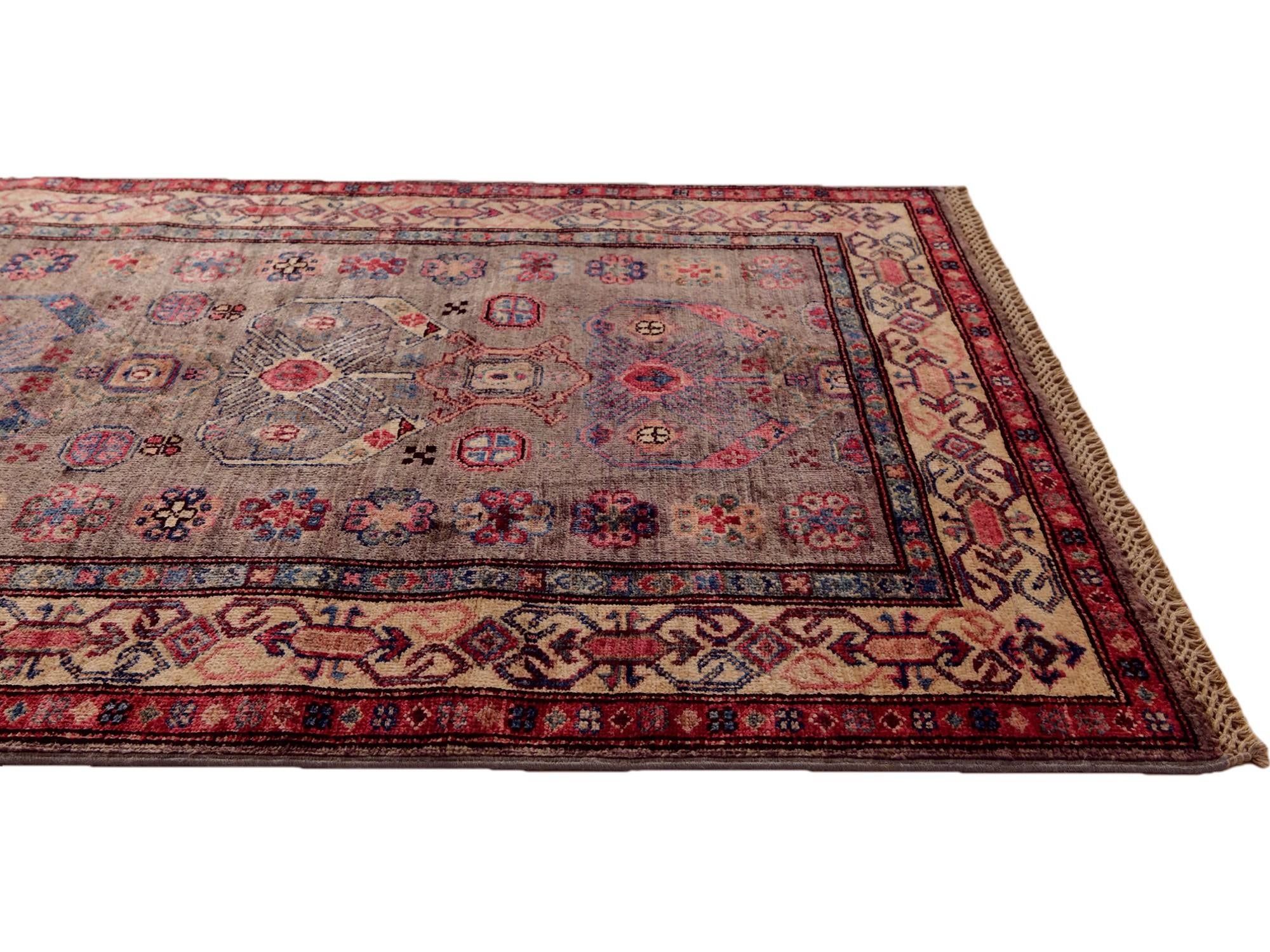 3' 2 x 5' Hand Knotted Kazak Rug