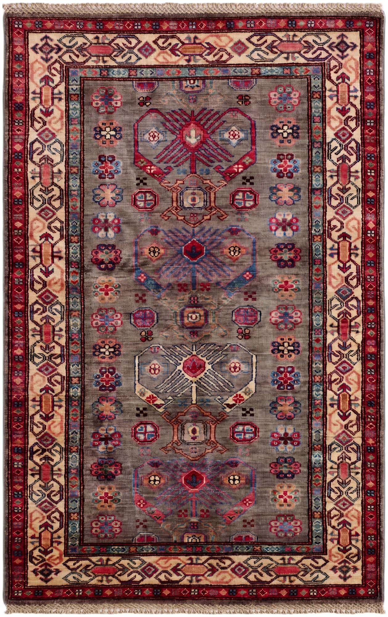 3' 2 x 5' Hand Knotted Kazak Rug