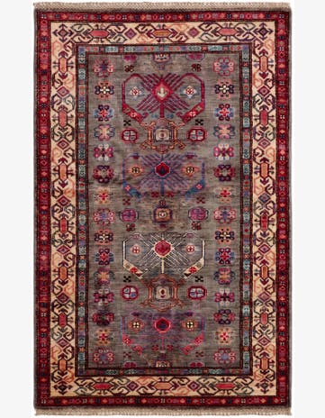 3' 2 x 5' Hand Knotted Kazak Rug