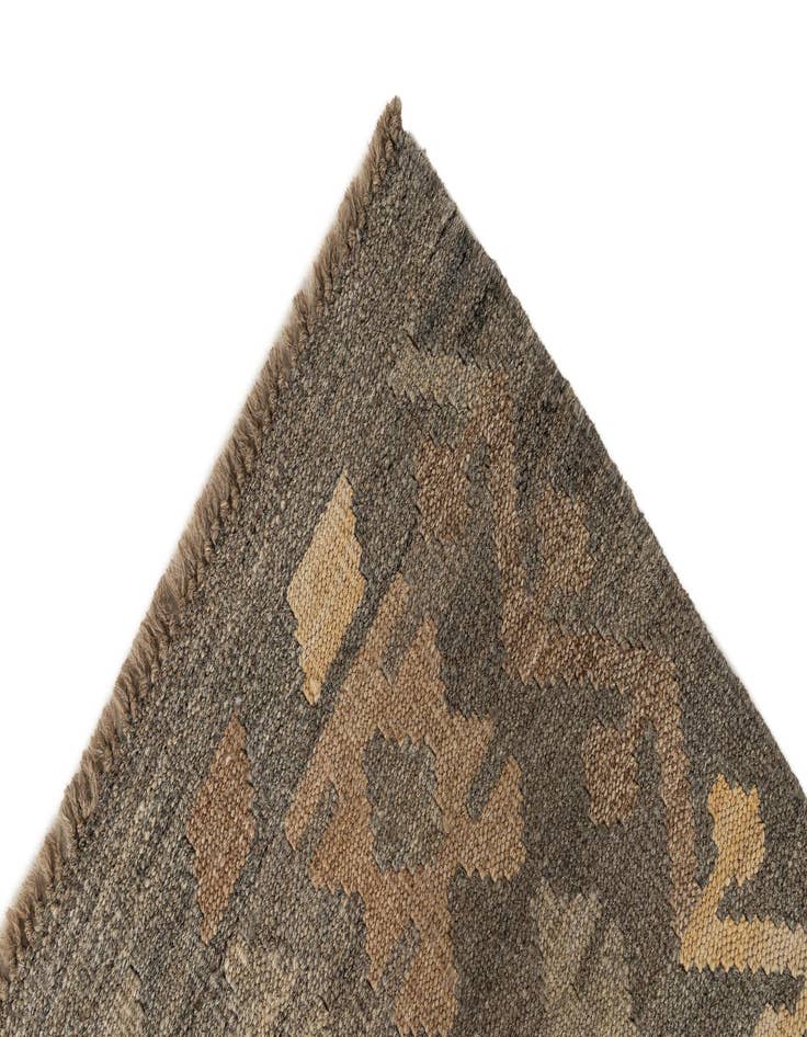 Detail image of 3' 4 x 4' 11  Hand Woven Kilim Maymana Wool Rug