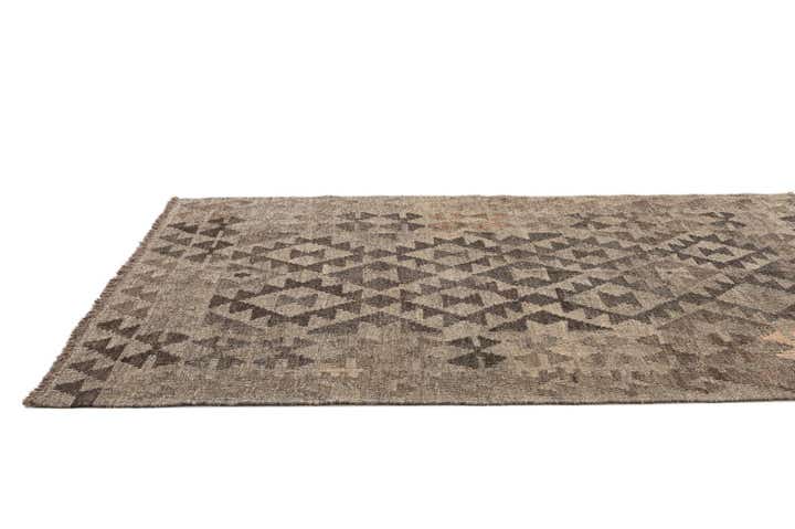 3' 5 x 5' 2 Hand Woven Kilim Maymana Wool Rug