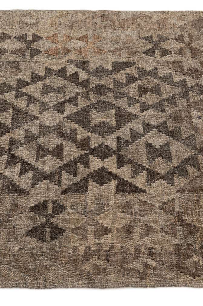 3' 5 x 5' 2 Hand Woven Kilim Maymana Wool Rug