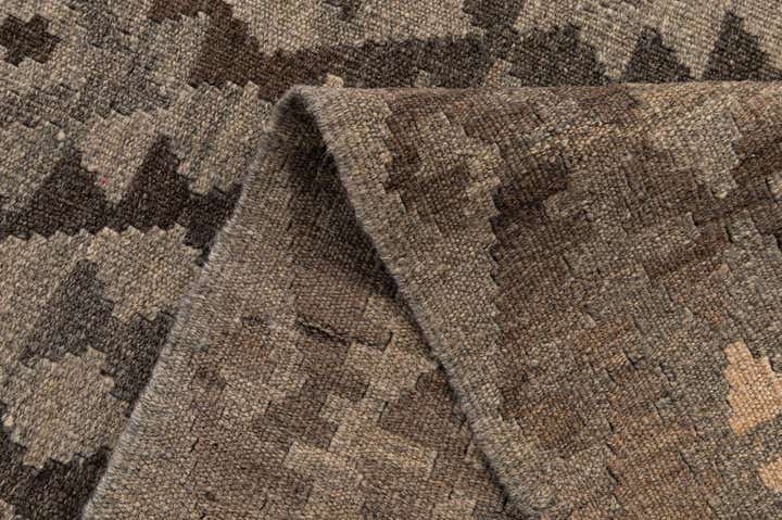 3' 5 x 5' 2 Hand Woven Kilim Maymana Wool Rug