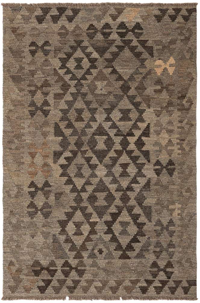 3' 5 x 5' 2 Hand Woven Kilim Maymana Wool Rug