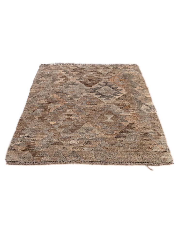 Detail image of 2' 10 x 3' 11  Hand Woven Kilim Maymana Wool Rug