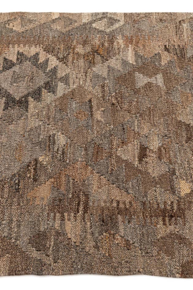 Detail image of 2' 10 x 3' 11 Hand Woven Kilim Maymana Wool Rug
