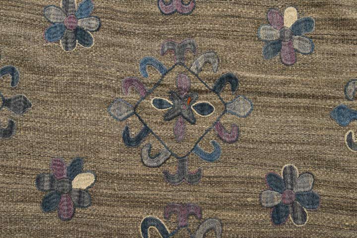 5' 10 x 7' Hand Woven Kilim Suzani Wool Rug
