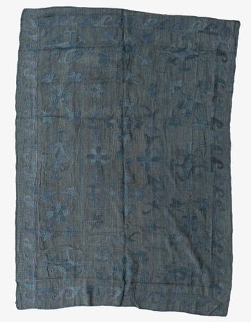 5' 4 x 7' 4 Hand Woven Kilim Suzani Wool Rug