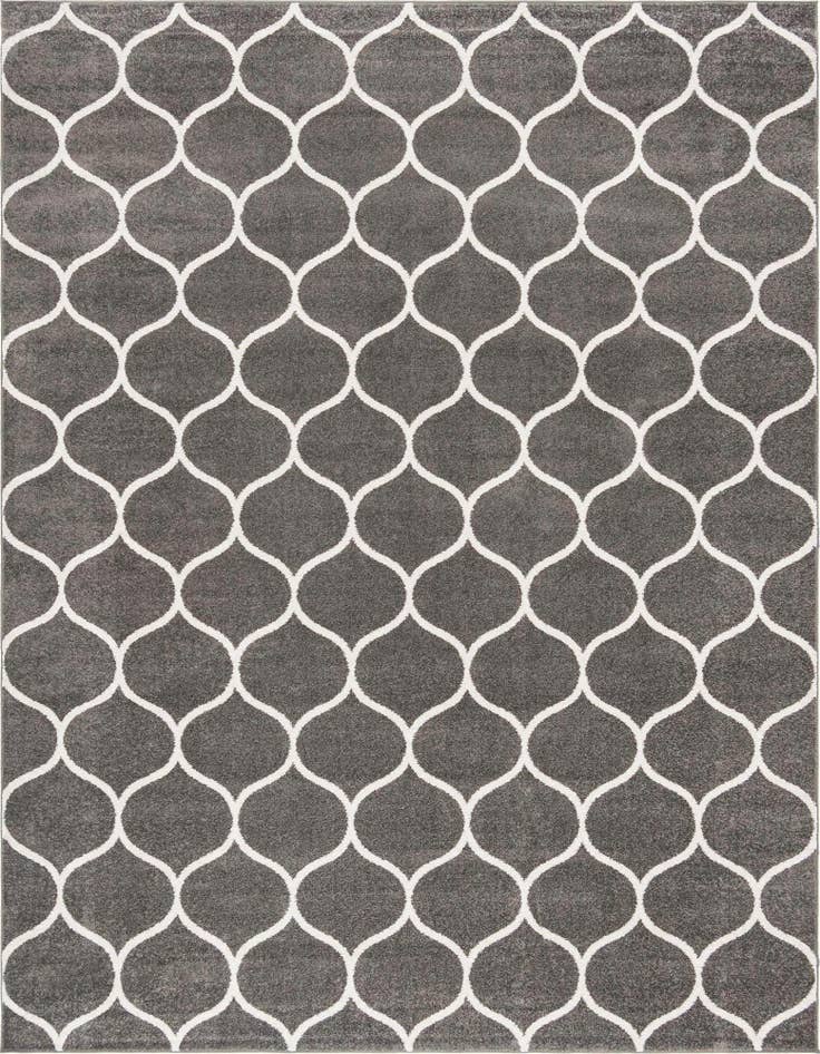 Detail image of 7' 10 x 10' Lattice Frieze Rug