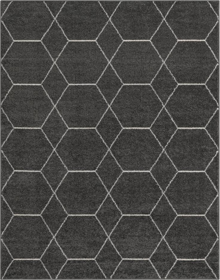 Detail image of 7' 10 x 10' Lattice Frieze Rug