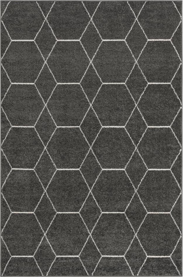 Detail image of 4' x 6' Lattice Frieze Rug