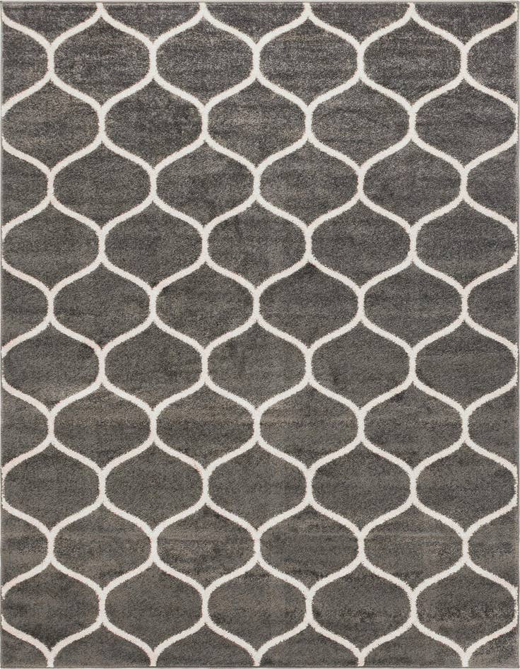 Detail image of 6' x 9' Lattice Frieze Rug