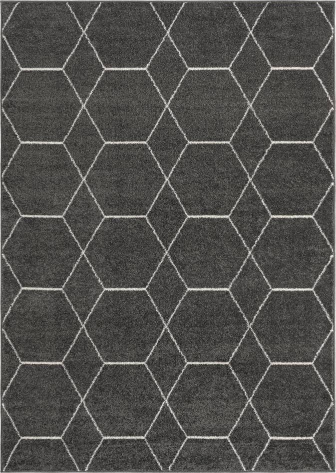 Detail image of 7' 10 x 11' Lattice Frieze Rug