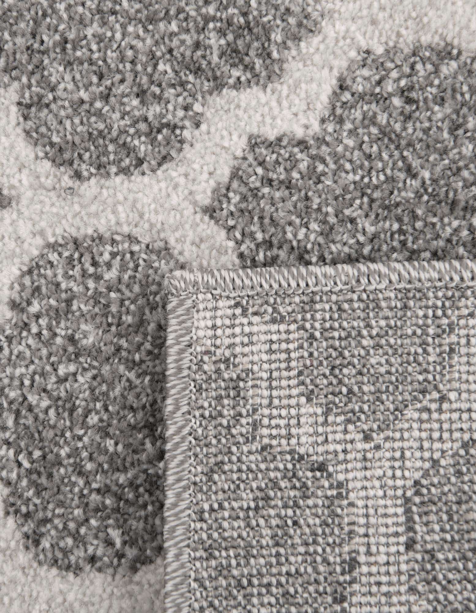 Custom Dark Gray Lattice Rug