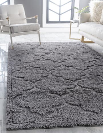 5' x 8' Lattice Shag Rug