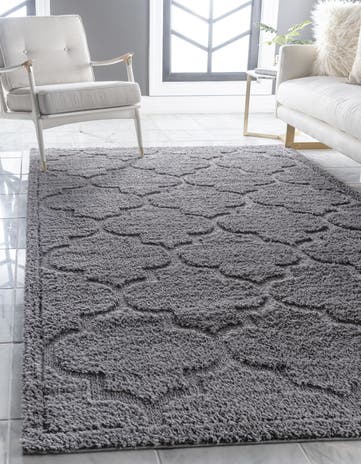 5' x 8' Lattice Shag Rug