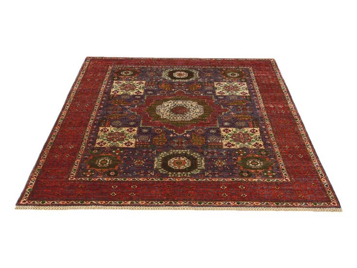 Detail image of 5' 1 x 6' 9 Hand Knotted Mamluk Ziegler Rug