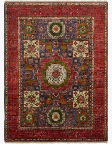 5' 1 x 6' 9 Hand Knotted Mamluk Ziegler Rug