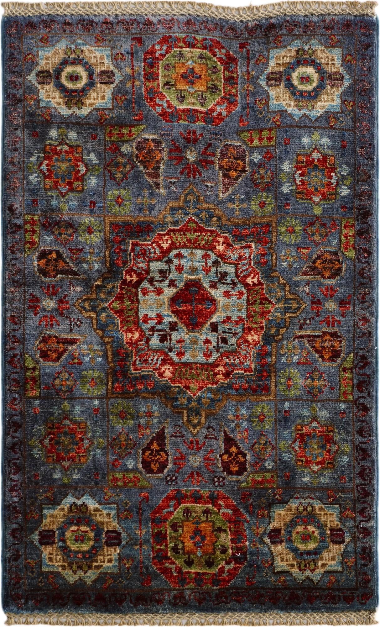 2' x 3' 3 Hand Knotted Mamluk Ziegler Rug