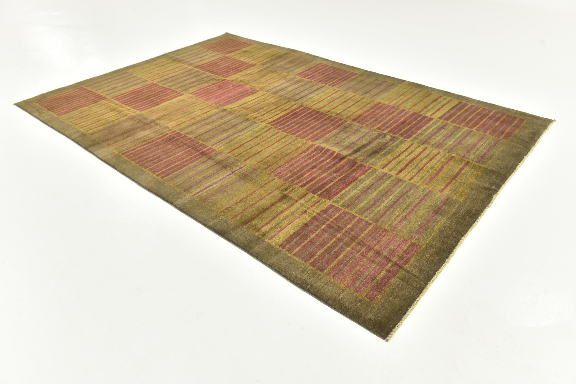 6' 8 x 9' 9 Hand Knotted Modern Ziegler Rug