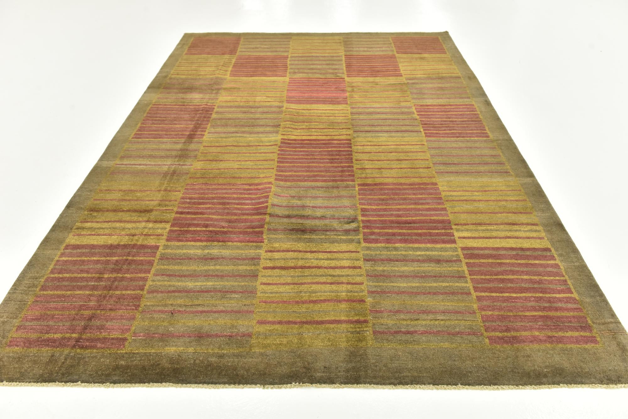 6' 8 x 9' 9 Hand Knotted Modern Ziegler Rug