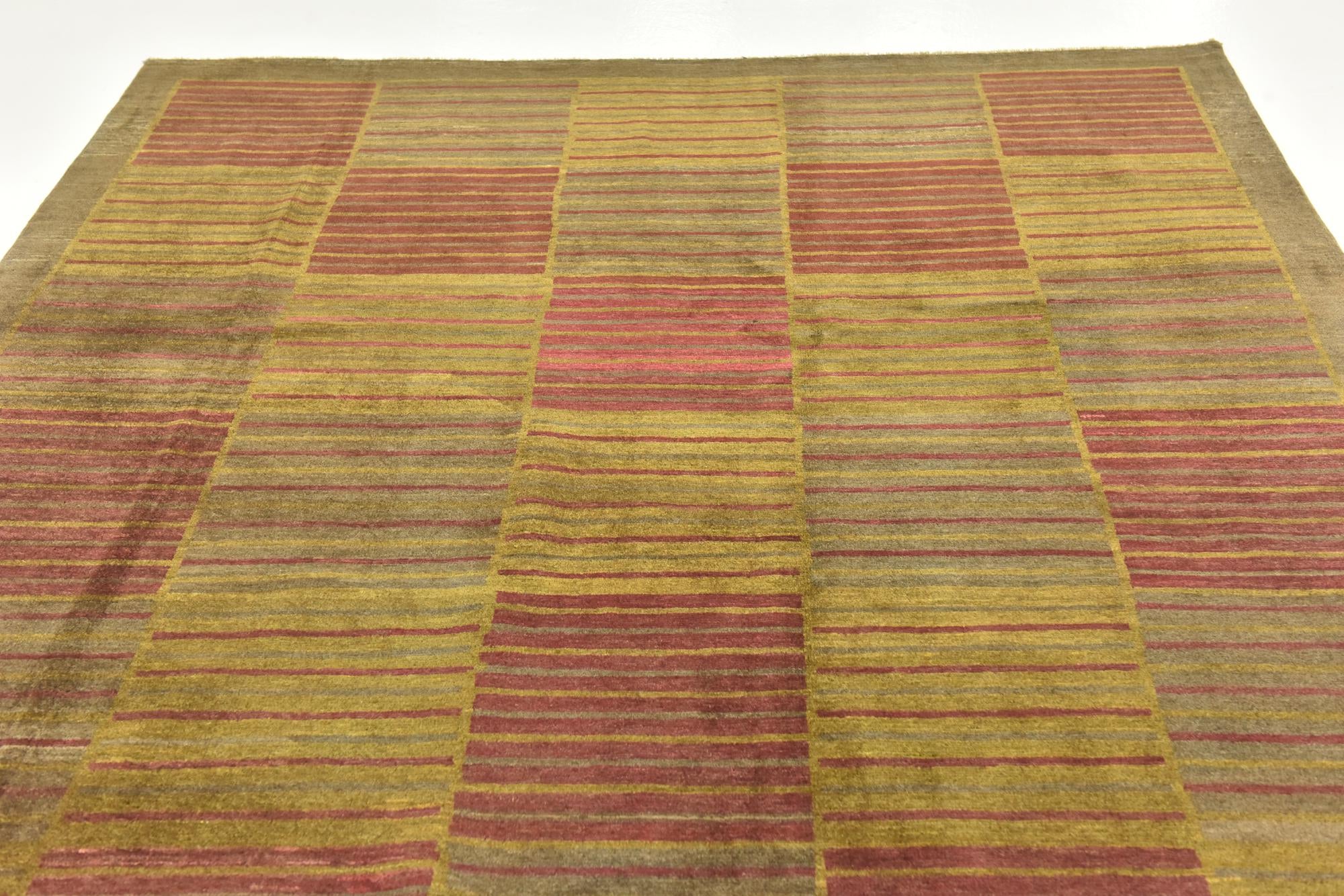 6' 8 x 9' 9 Hand Knotted Modern Ziegler Rug