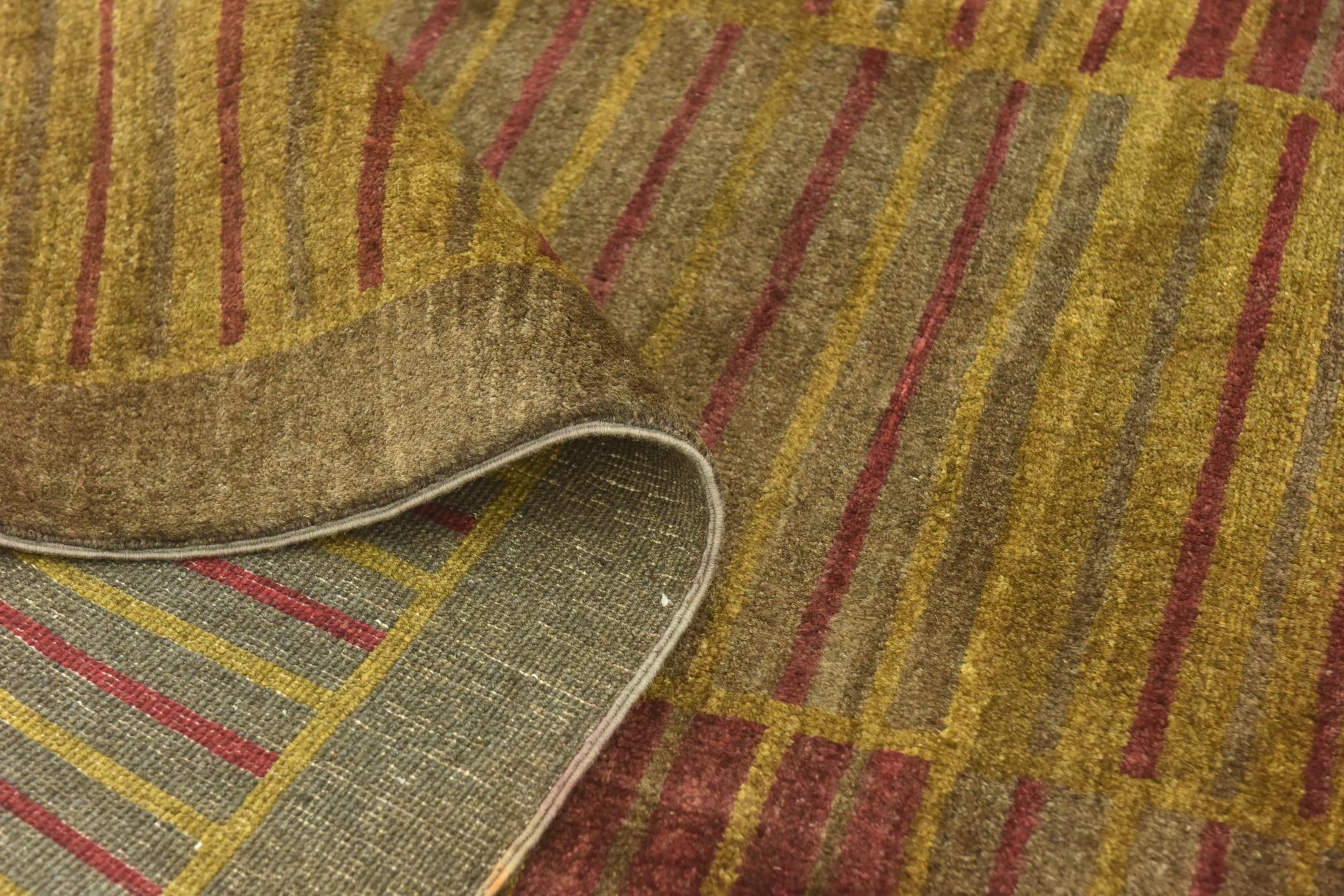 6' 8 x 9' 9 Hand Knotted Modern Ziegler Rug